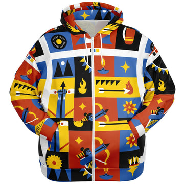 Athletic Plus-size Ziphoodie