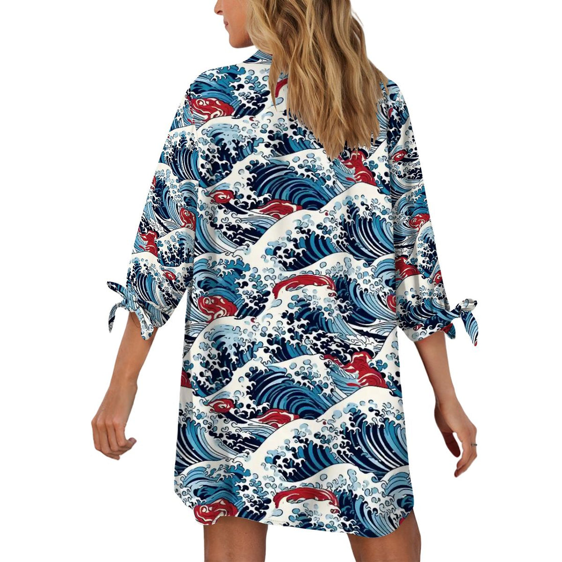 Women's Cardigan Shirt ThreeQuarter Sleeve  Japanese