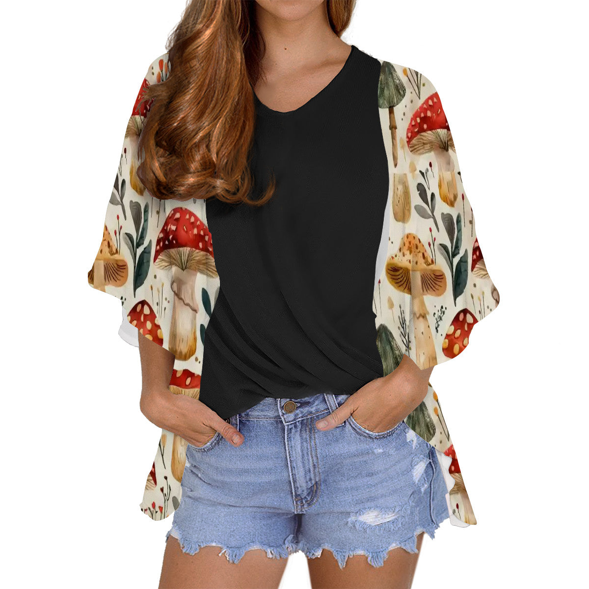 Women's Chiffon Blouse Cardigan