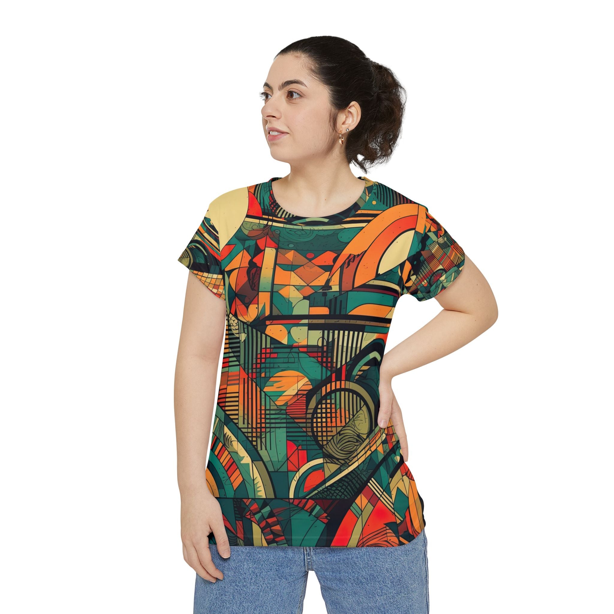 Women's Boho Short Sleeve Shirt