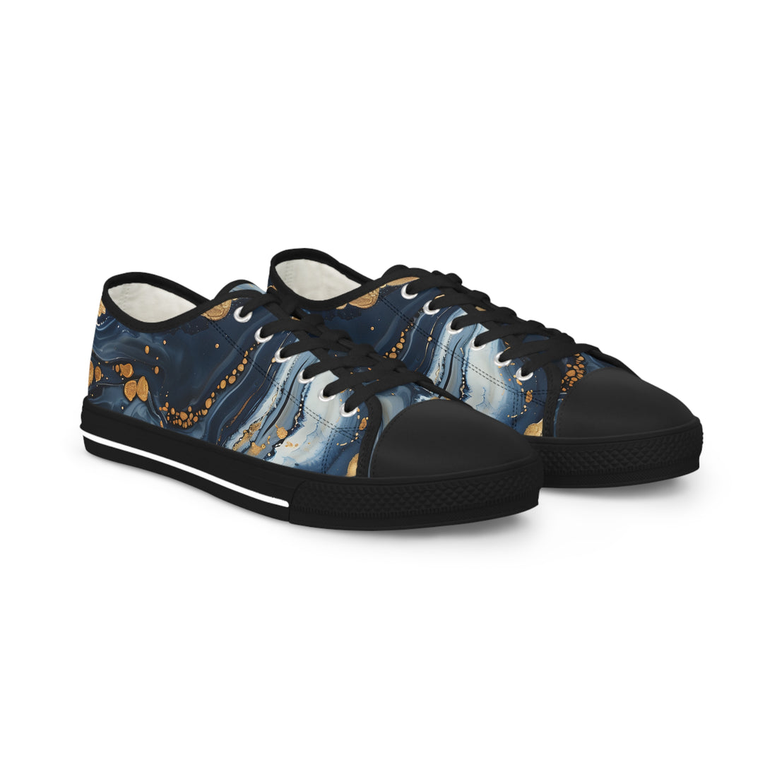 Stylish Low Top Sneakers with Abstract Design