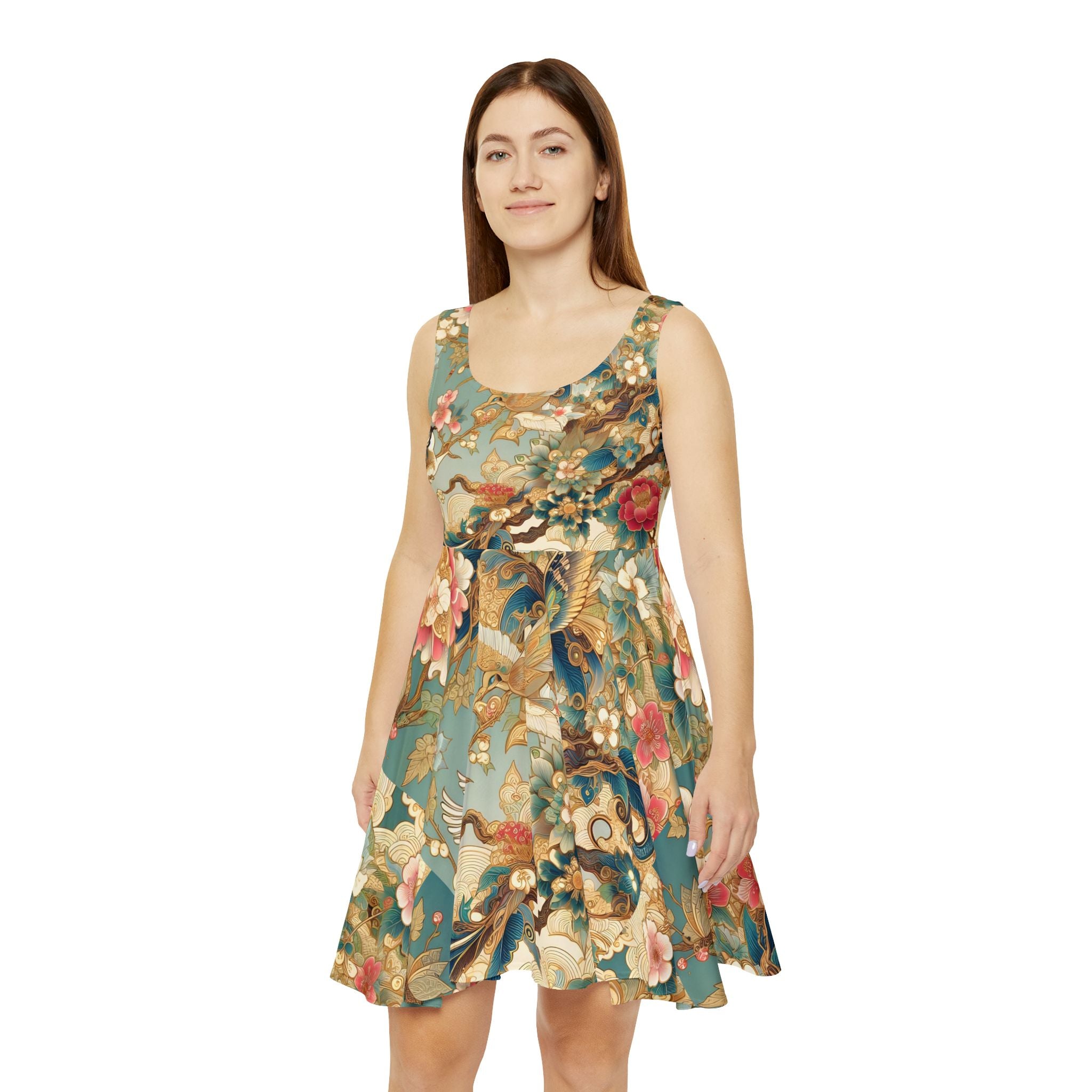 Golden Bird Women's Skater Dress