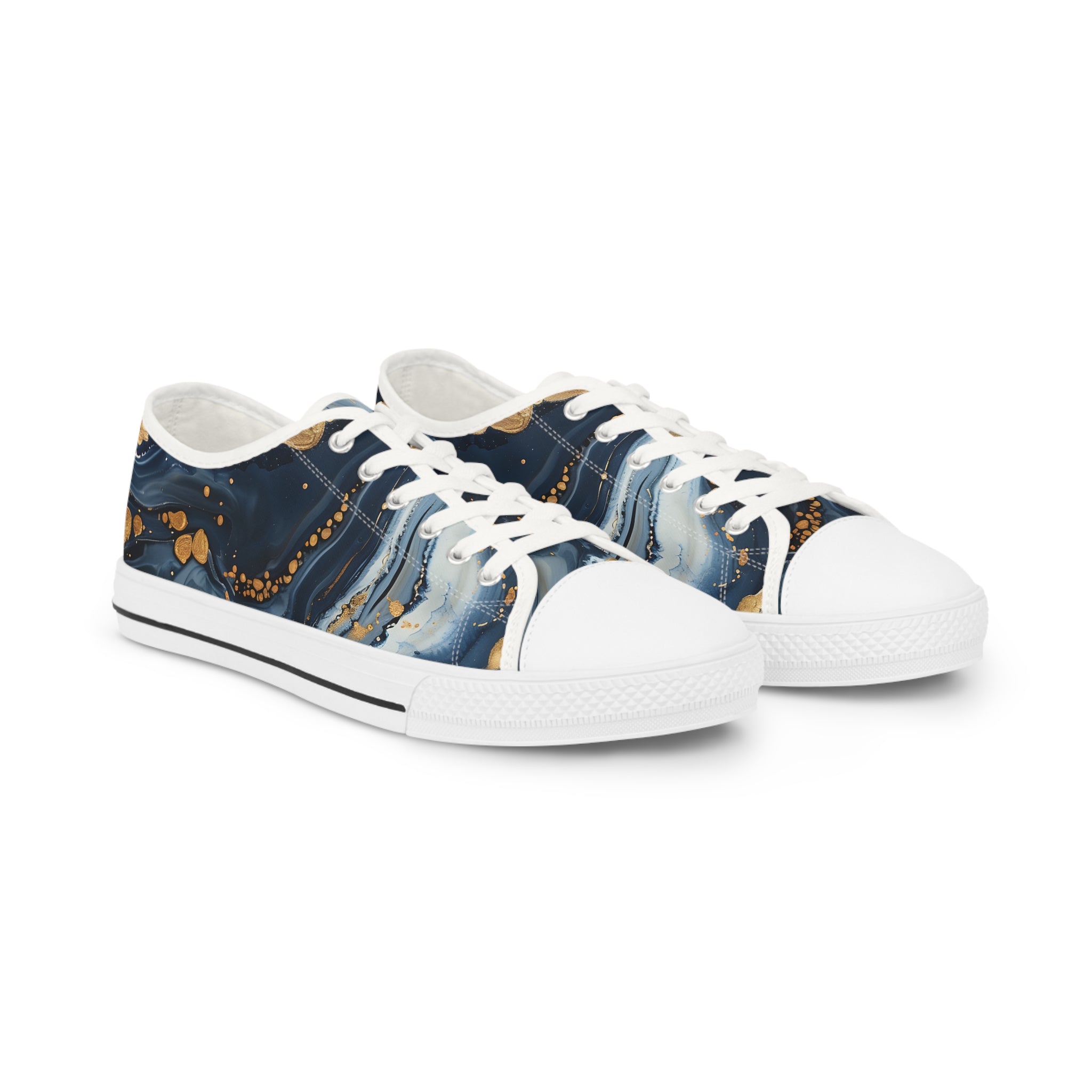 Stylish Low Top Sneakers with Abstract Design