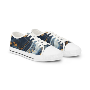Stylish Low Top Sneakers with Abstract Design