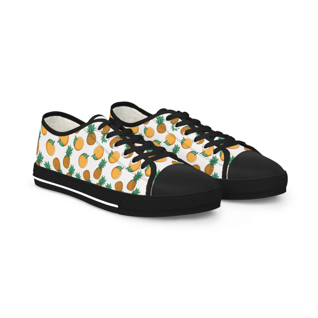 Tropical Pineapple Low Top Sneakers for Summer Fun
