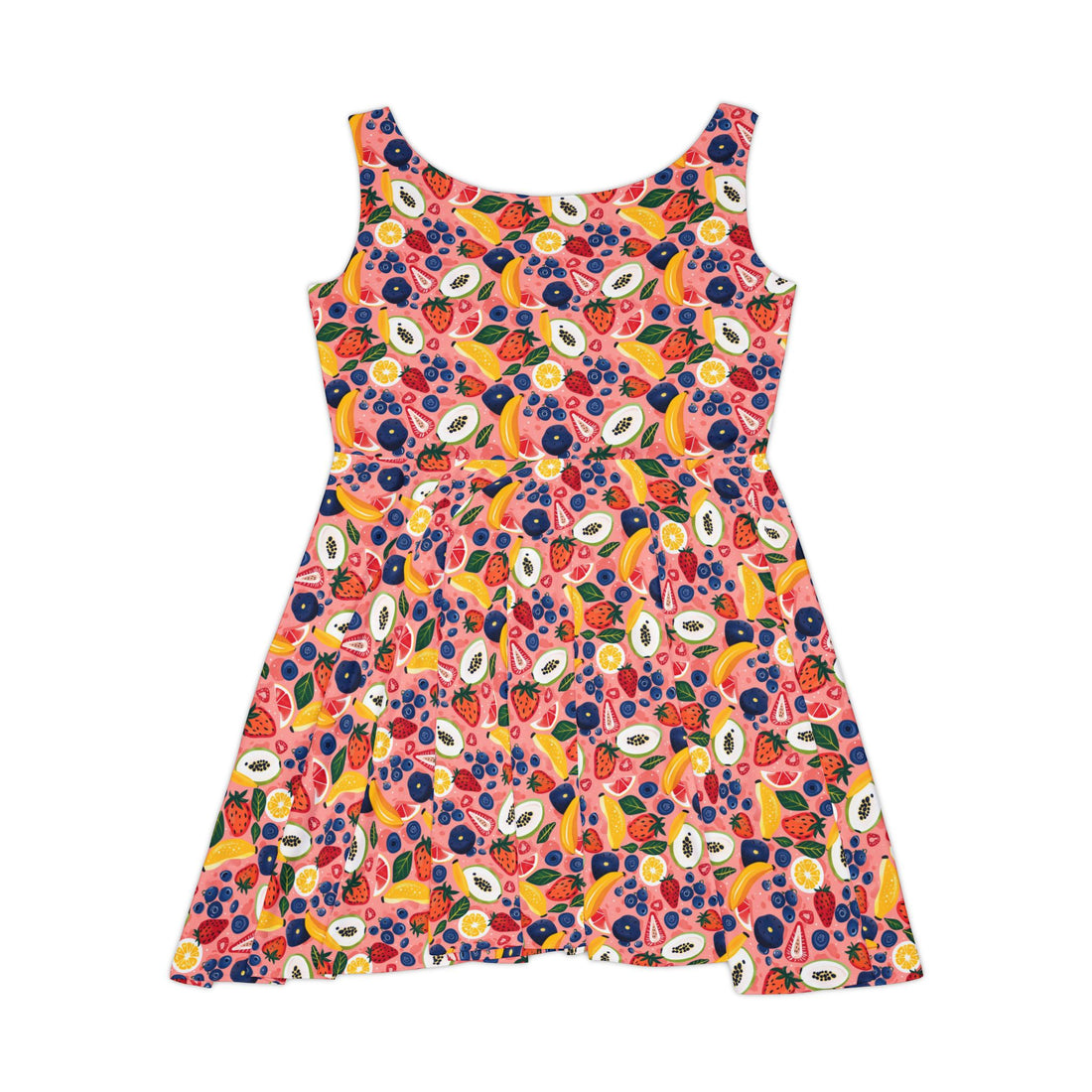 Colorful Floral Women's Skater Dress - Perfect for Summer Parties