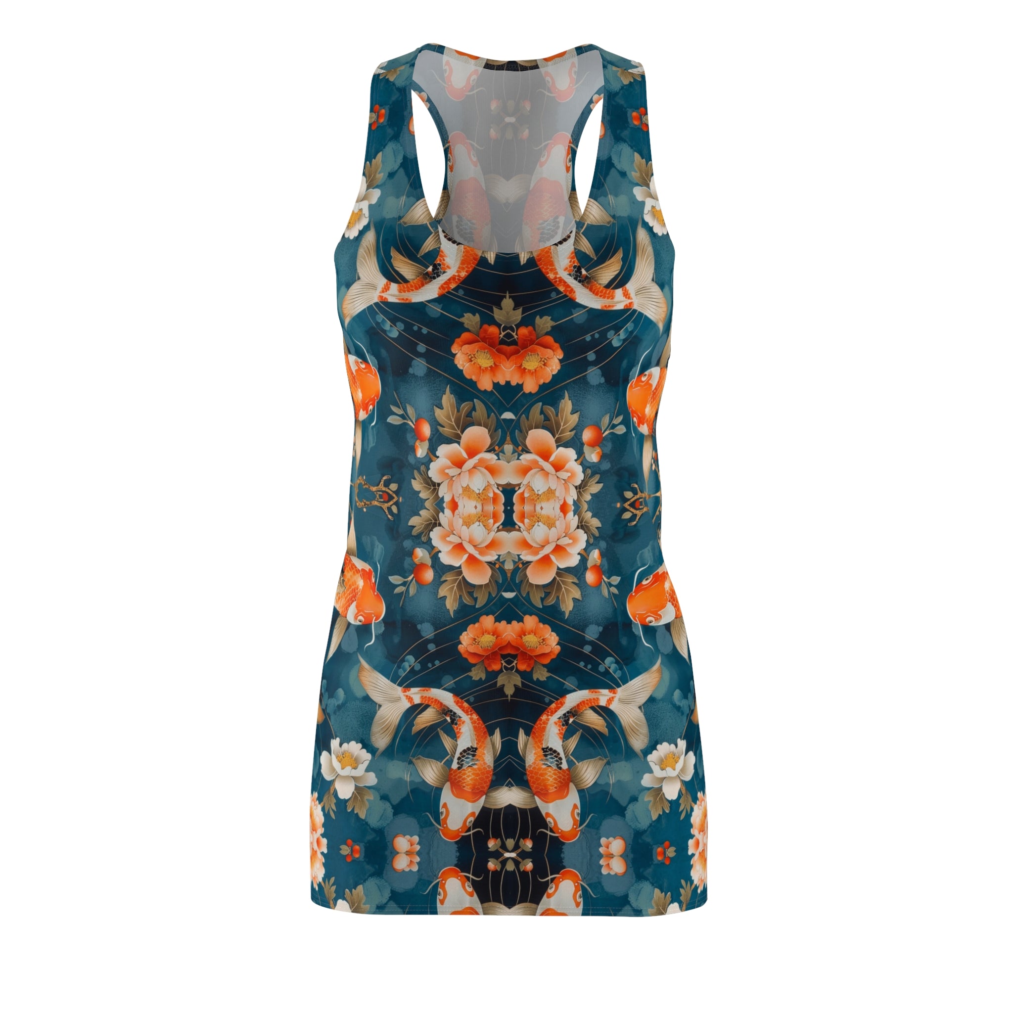Women's Koi Fish Cut & Sew Racerback Dress
