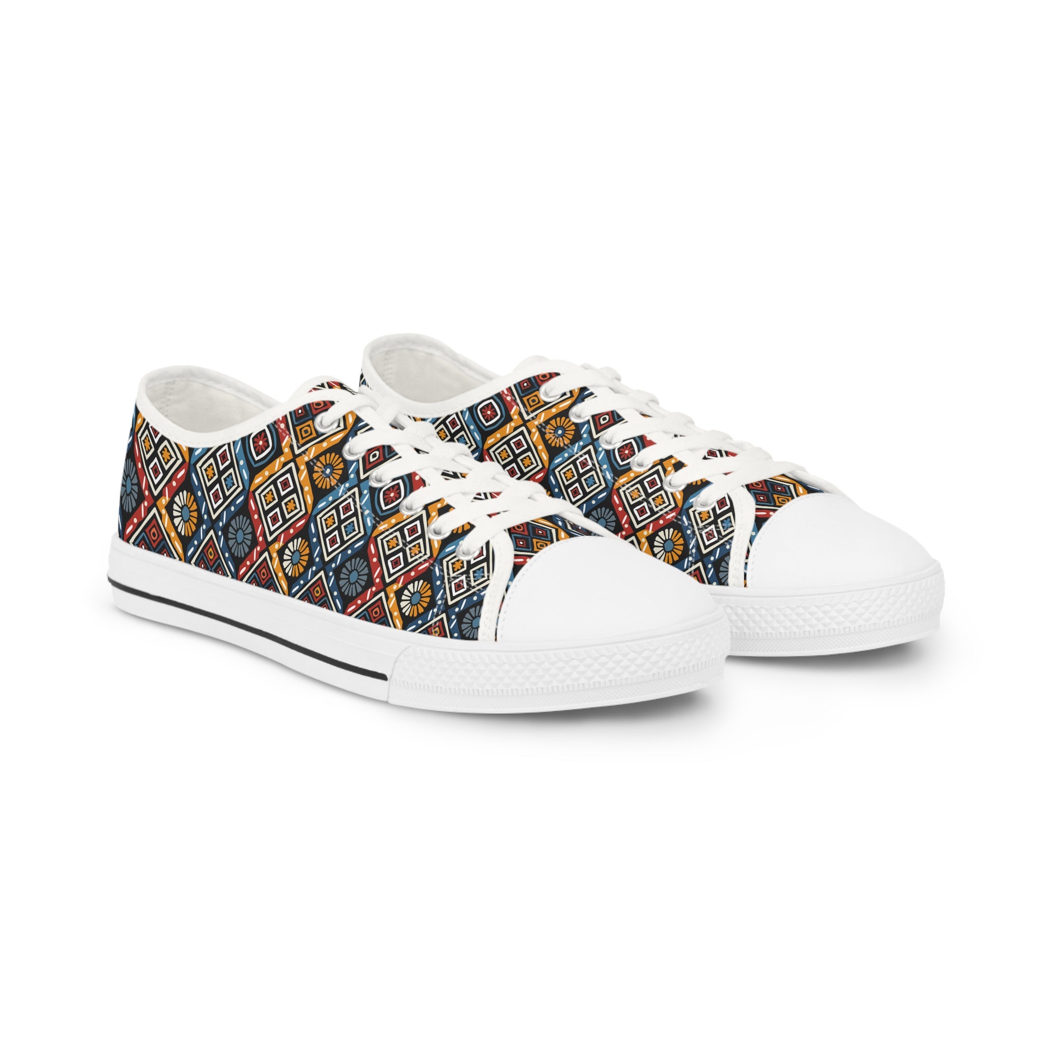 Colorful African Low Top Sneakers