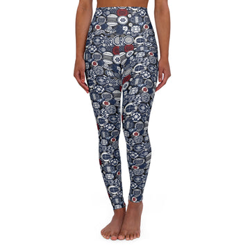 Japanese Crests High Waisted Yoga Leggings