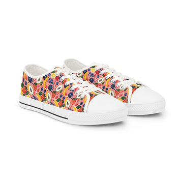 Colorful Floral Low Top Sneakers for Casual Style