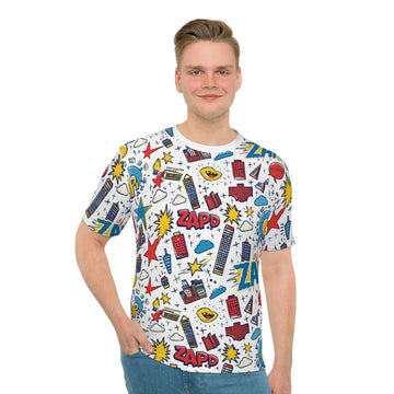 Colorful Graphic Men's Loose T-Shirt - ZAPP Design