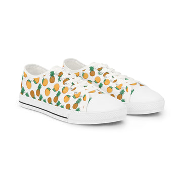 Tropical Pineapple Low Top Sneakers for Summer Fun