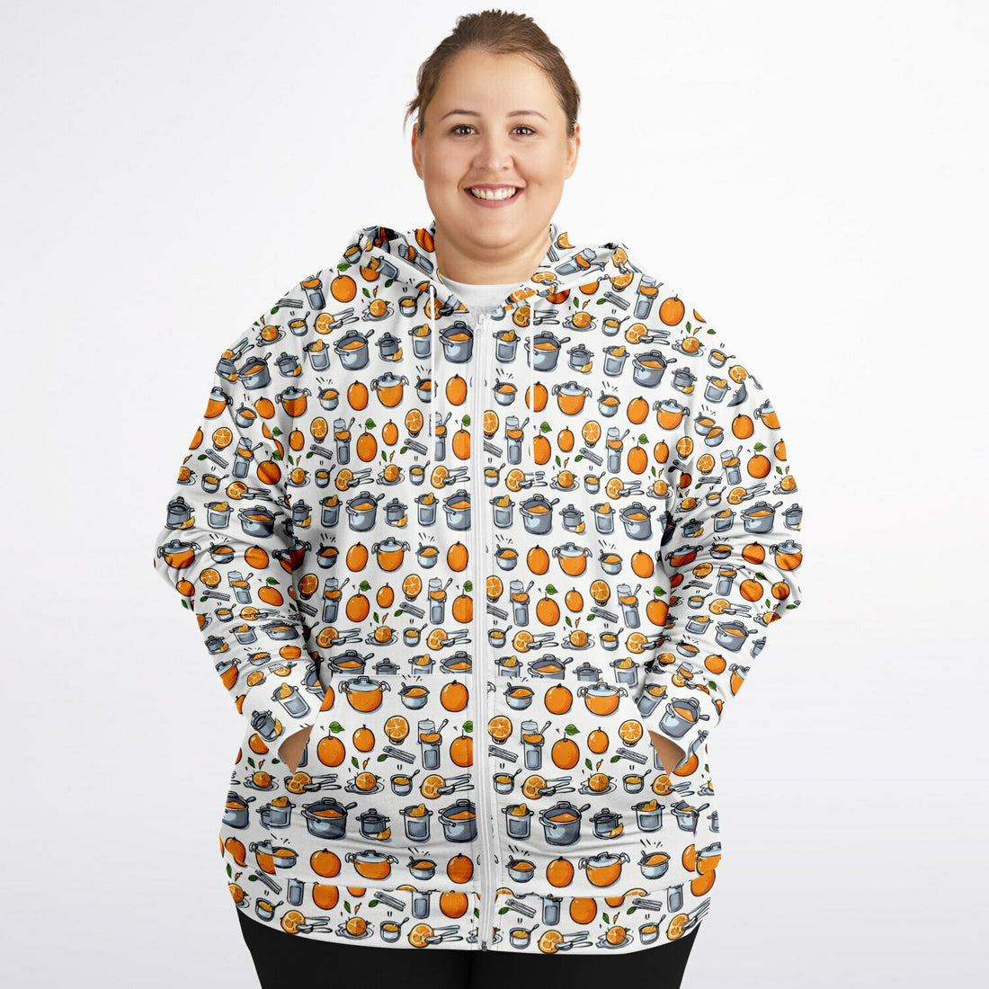 Athletic Plus-size Ziphoodie