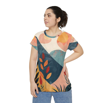 Women's Boho Short Sleeve Shirt