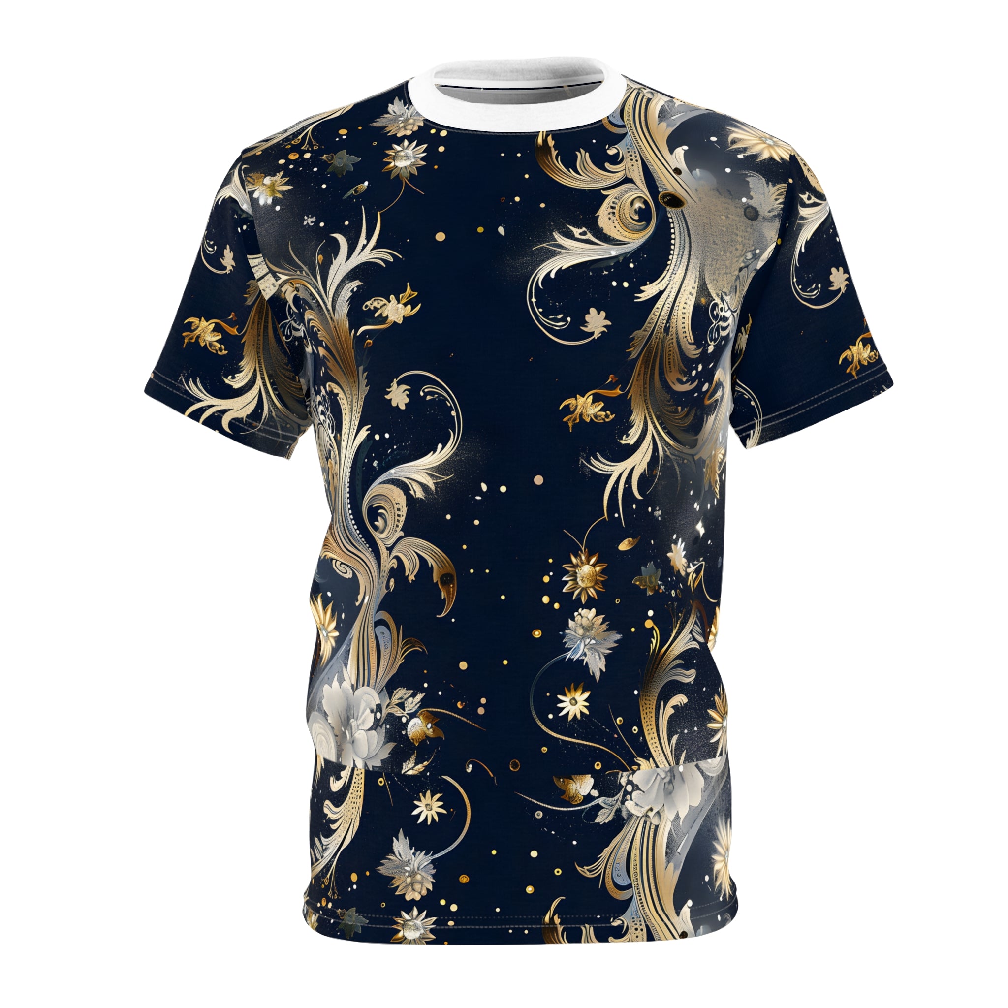 Boho Floral Unisex Cut & Sew Tee - Stylish and Unique Design for Every Occasion