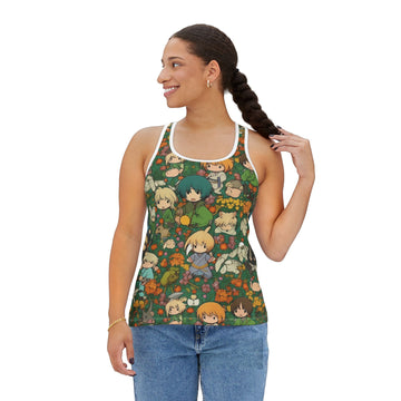 Whimsical Anime Tank Top - Playful & Colorful Summer Wear