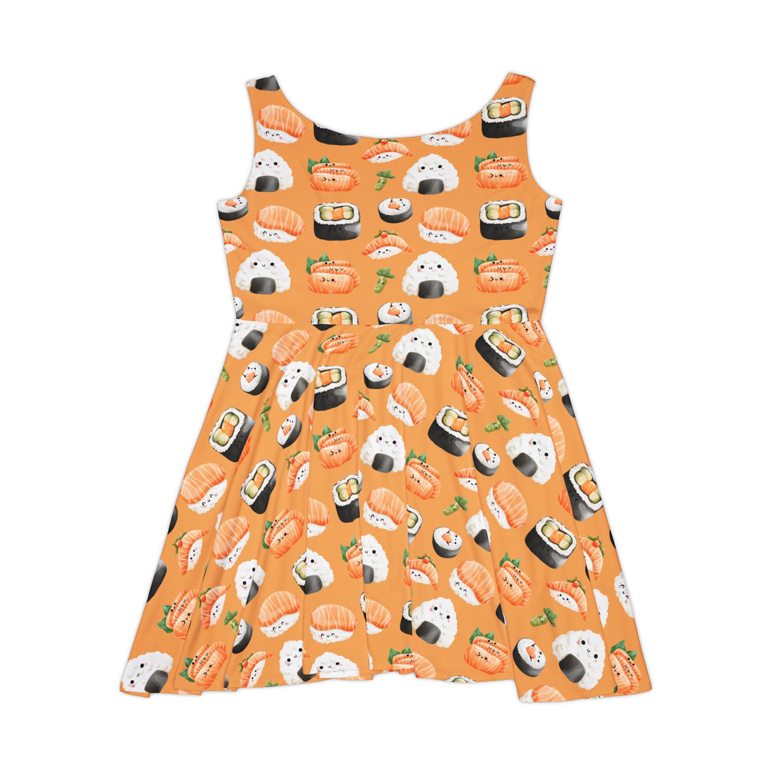 Sushi Print Skater Dress for Women - Fun & Festive Fall Fashion