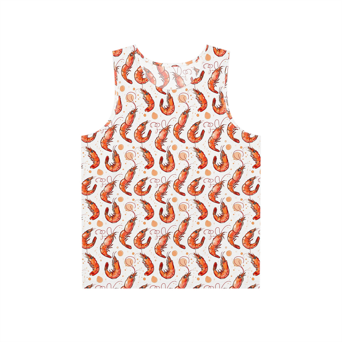 Men's Seafood Tank Top - Fun Shrimp Pattern for Summer