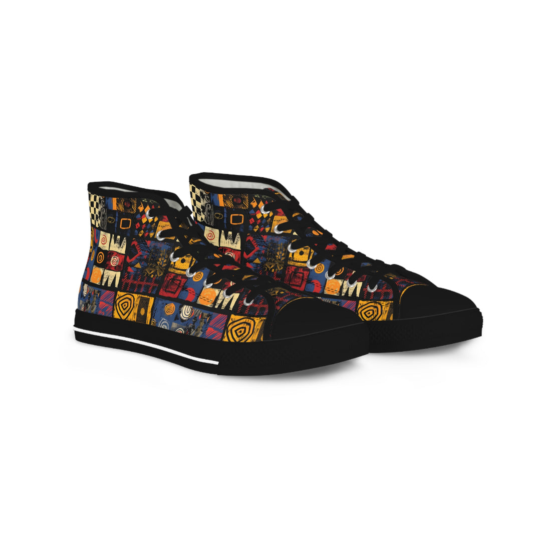 Colorful Art-Inspired High Top Sneakers for Creative Souls