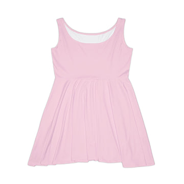 Chic Women's Pink Skater Dress - Perfect for Casual Outings and Spring Celebrations
