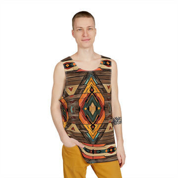 Wooden style Men's Tank