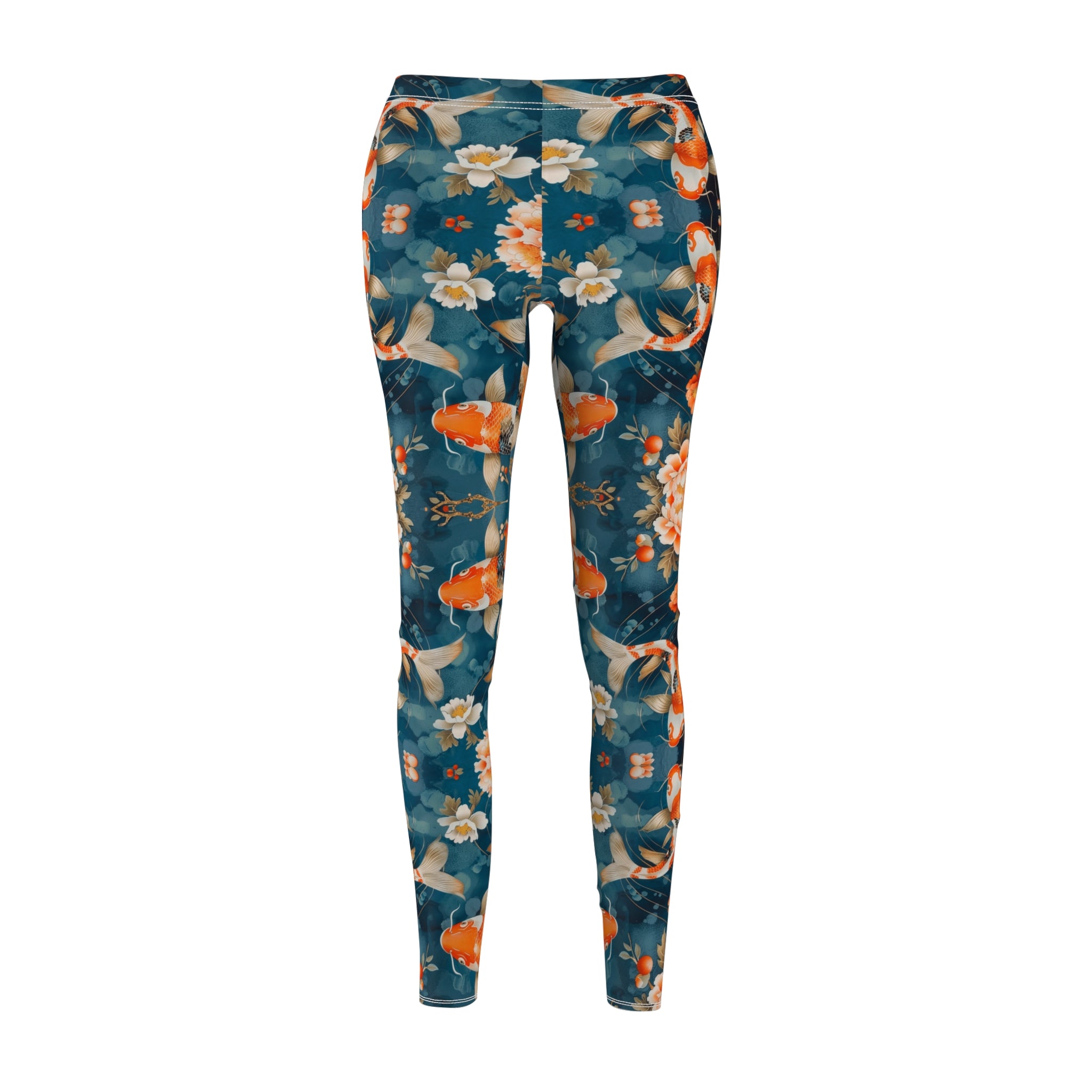 Koi Fish Women's Cut & Sew Casual Leggings