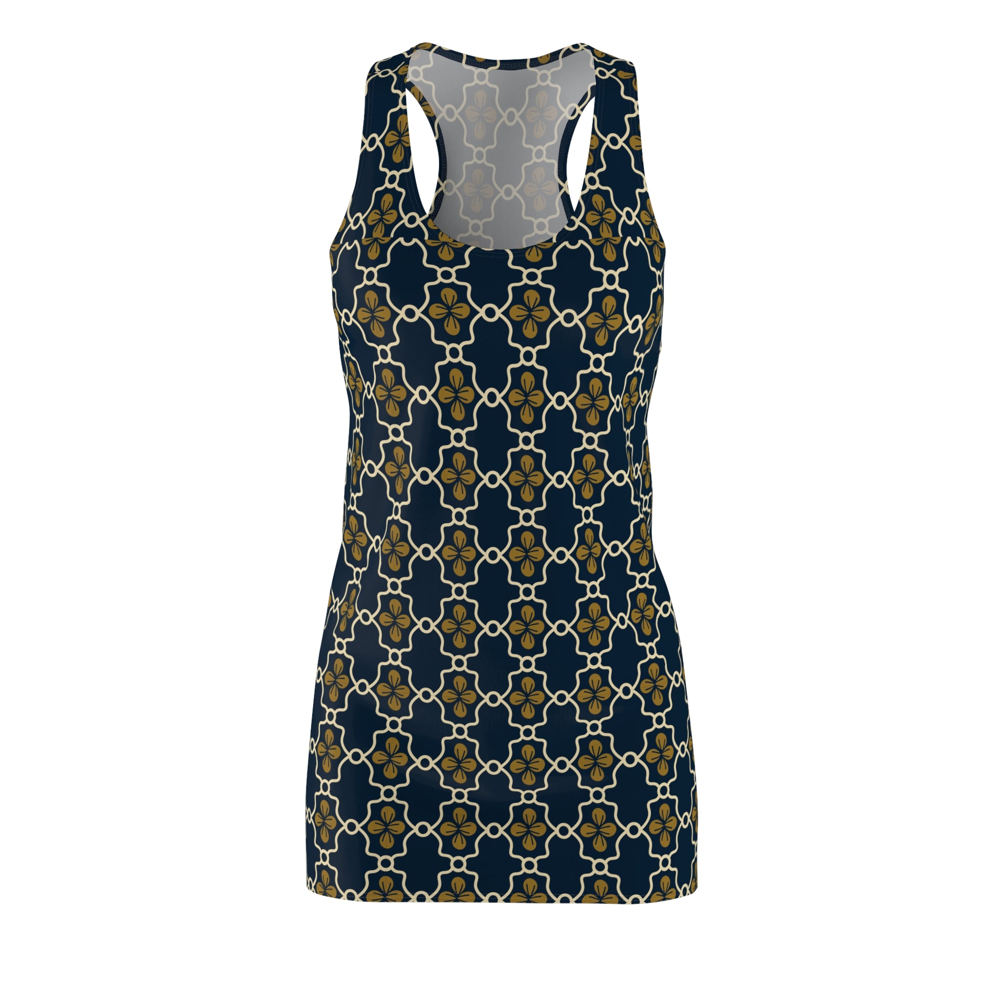 Chic Patterned Racerback Dress for Women - Stylish Summer Wear