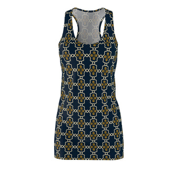 Chic Patterned Racerback Dress for Women - Stylish Summer Wear