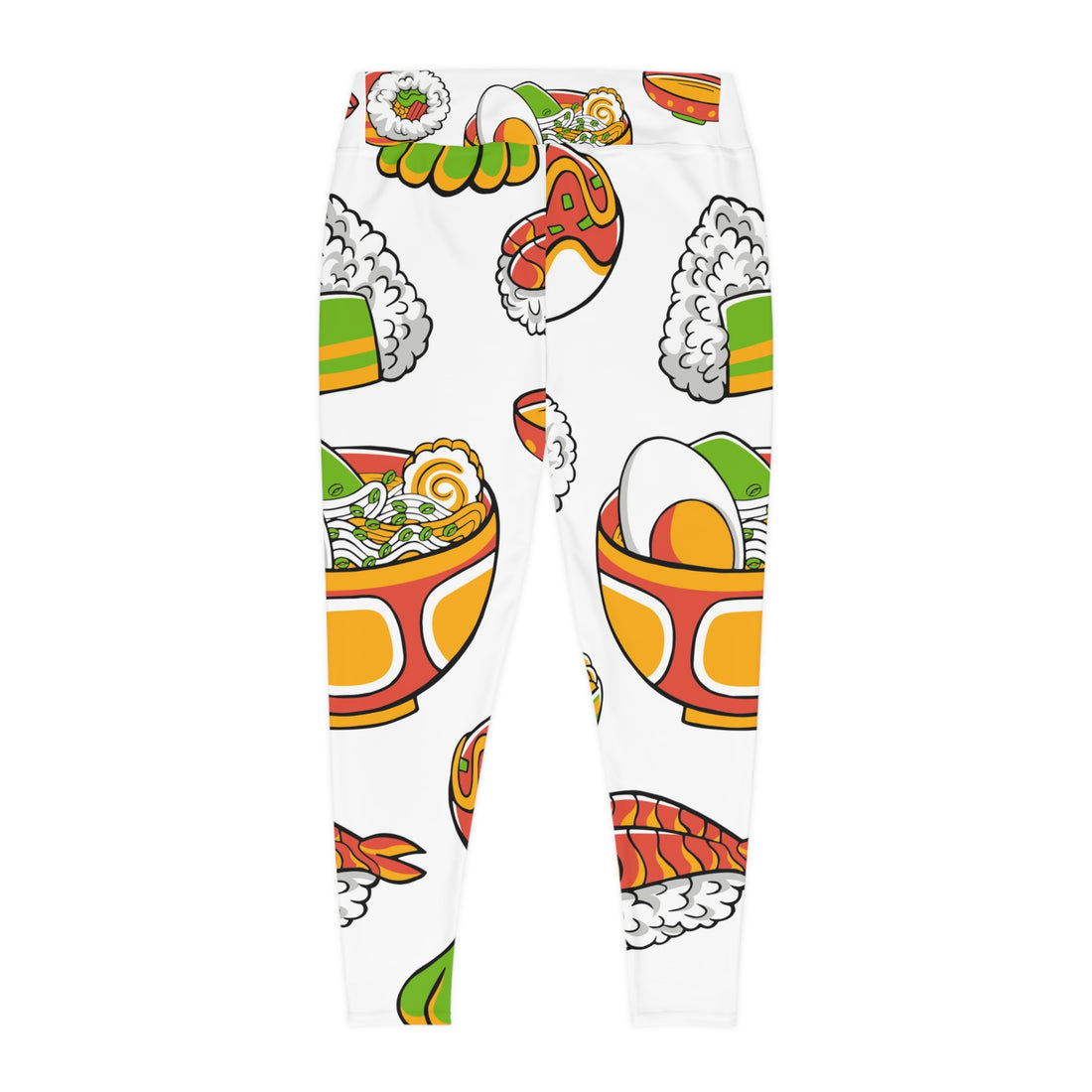 Colorful Sushi Print Plus Size Leggings - Fun and Comfortable Activewear