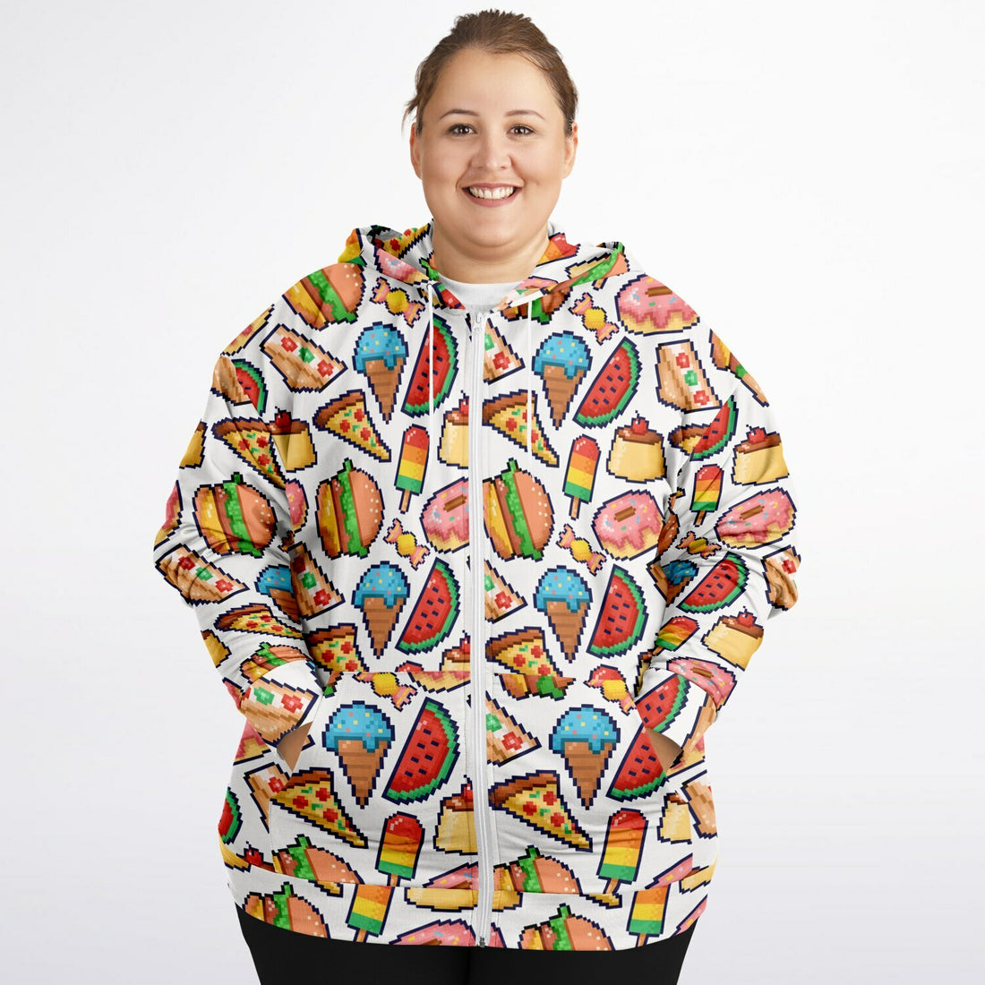 Athletic Plus-size Ziphoodie
