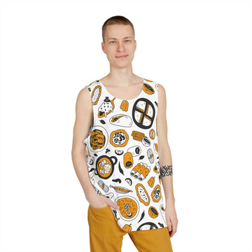 Creative Foodie Men's Tank Top - Perfect for Summer BBQs and Casual Outings