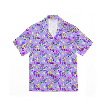 Bold Vibrant Men's Hawaiian Camp Shirt