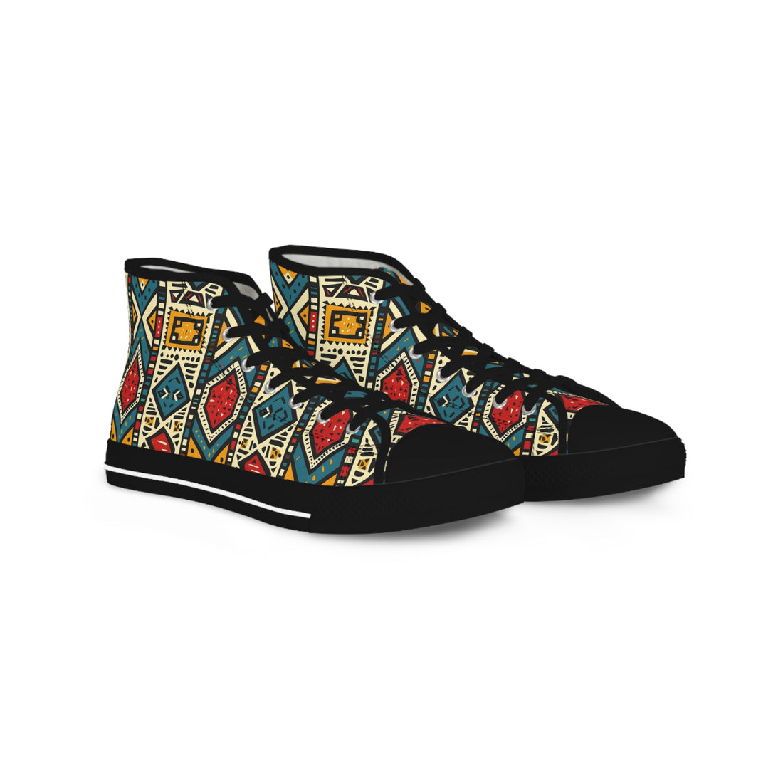 Ethnic Patterned High Top Sneakers for Bold Fashion Statements