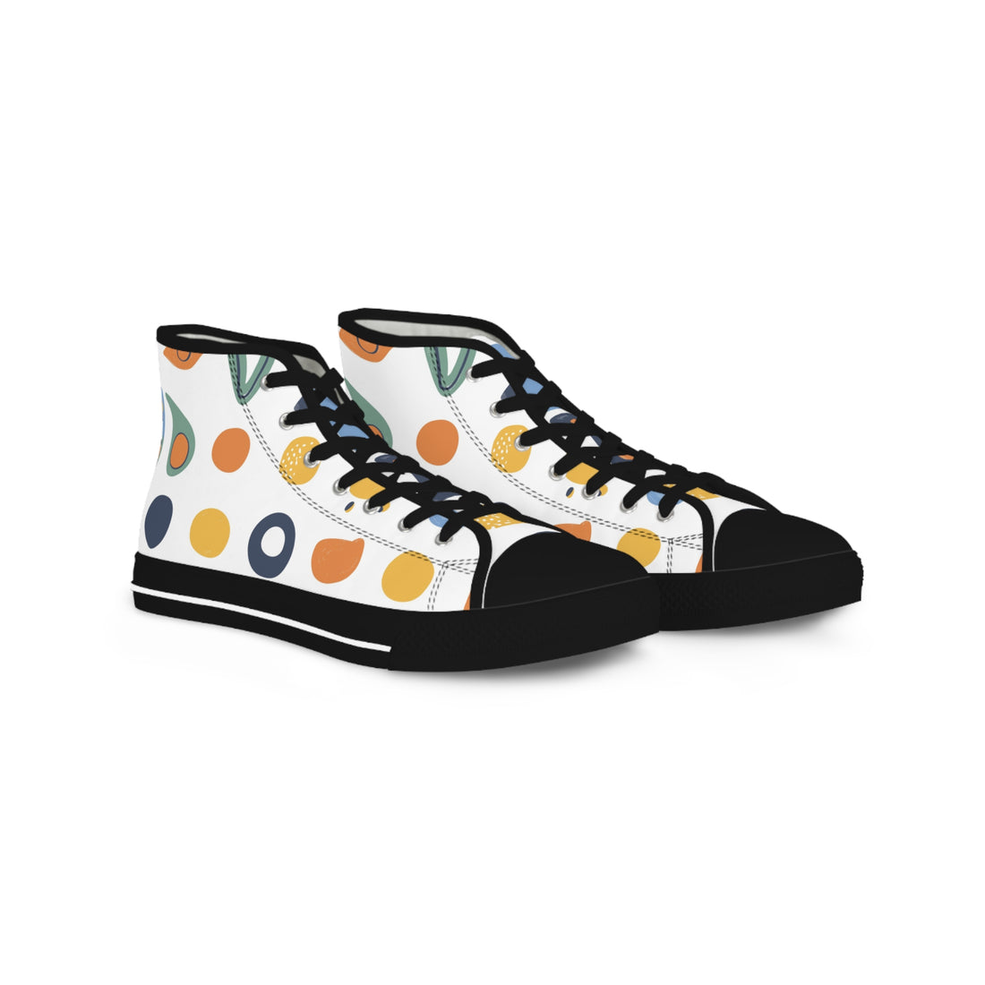 Colorful Polka Dot High Top Sneakers