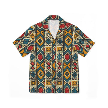 Vibrant Men's Hawaiian Camp Shirt - Perfect for Summer Picnics & Beach Days