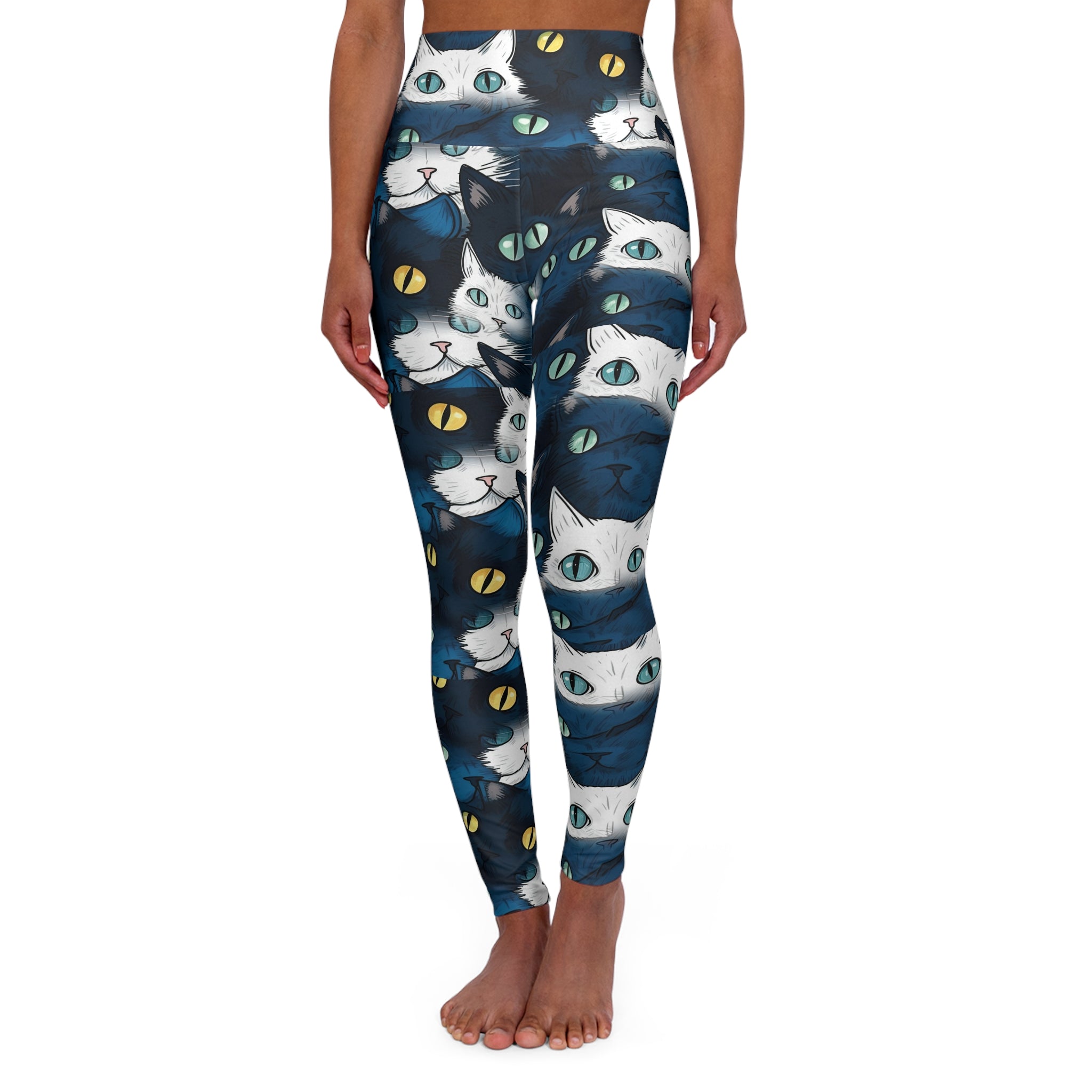 Cat High Waisted Yoga Leggings