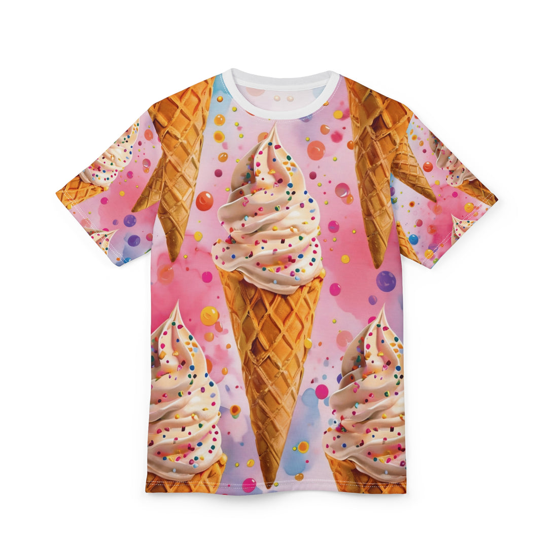 Ice Cream Dream Unisex Cut & Sew Tee - Fun Pastel Graphic Tee for Sweet Treat Lovers