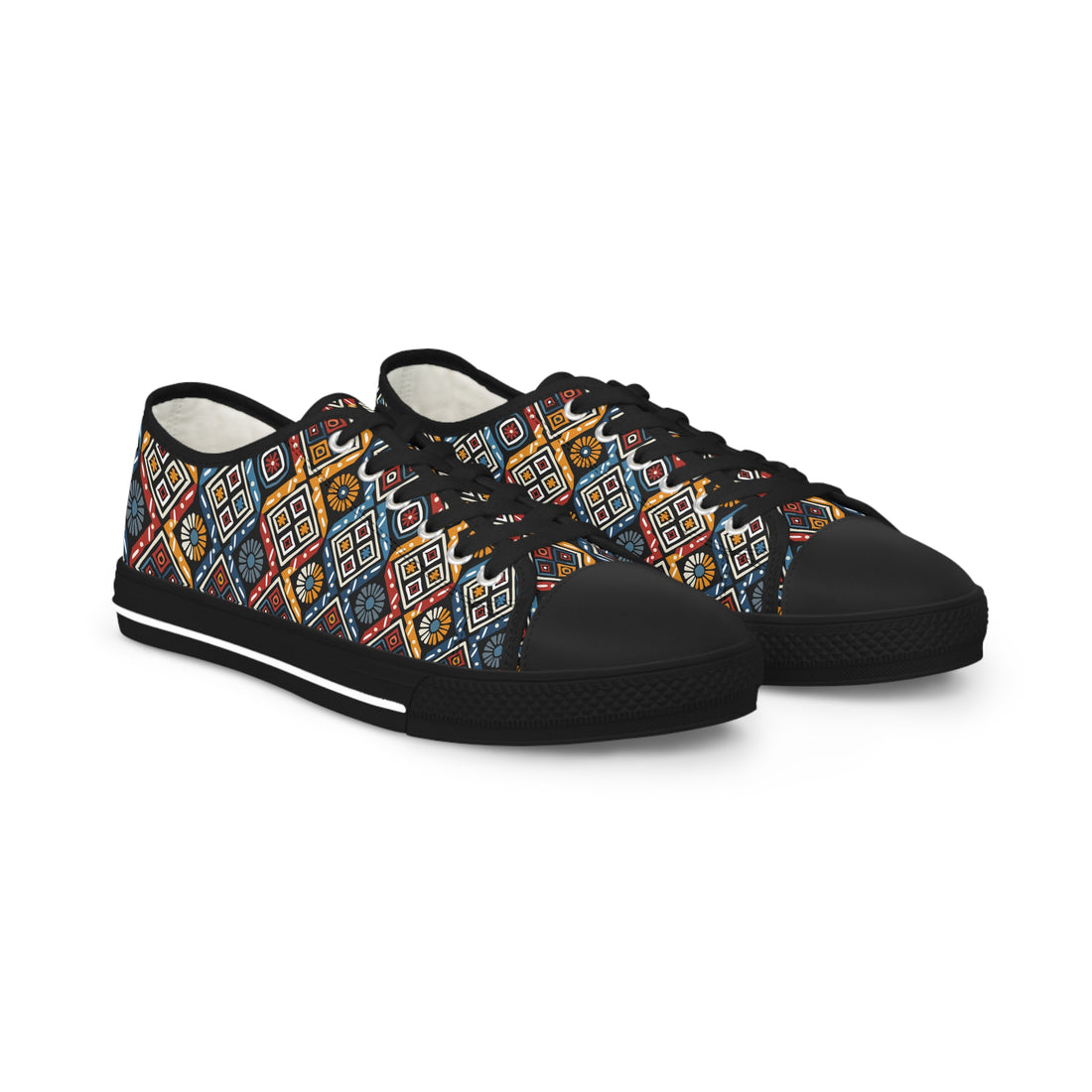 Colorful African Low Top Sneakers