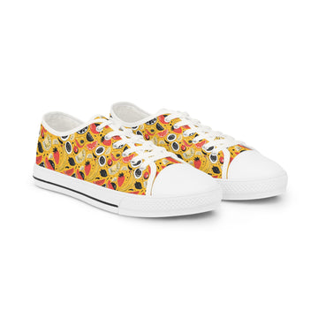 Funky Banana Print Low Top Sneakers for Men - Casual Urban Footwear