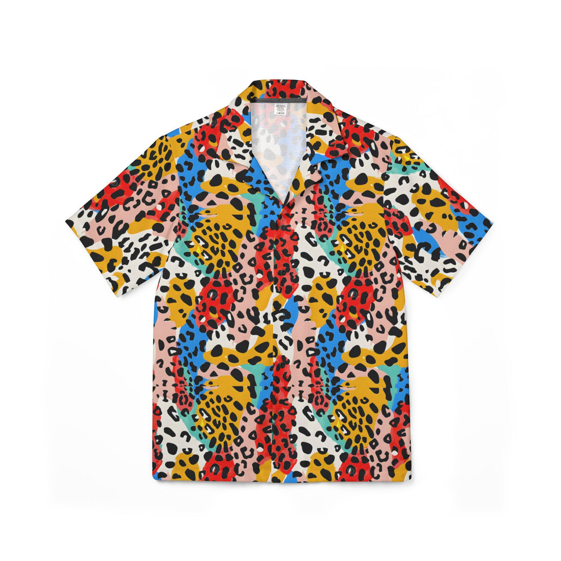 Vibrant Leopard Print Hawaiian Shirt - Perfect for Summer Parties