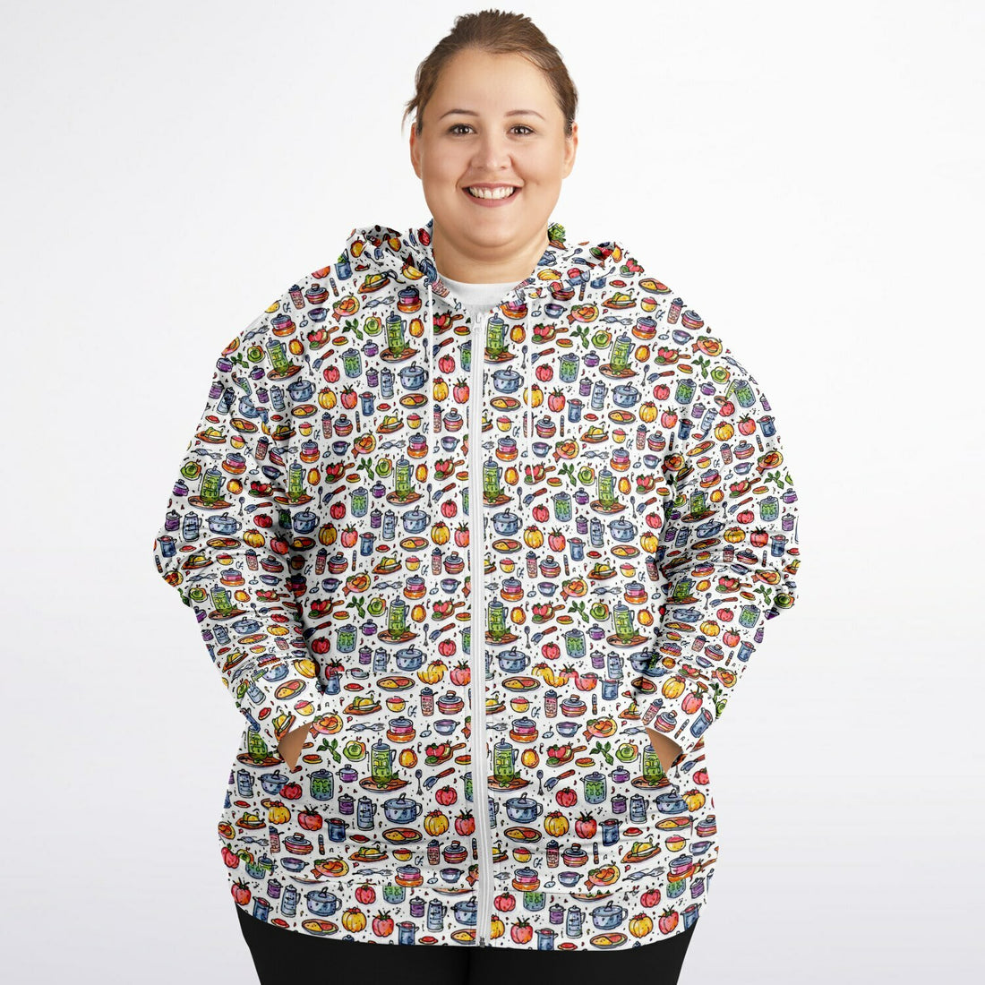 Athletic Plus-size Ziphoodie