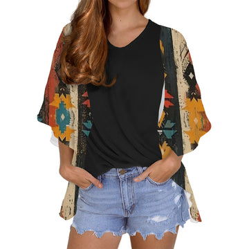 Women's Chiffon Blouse Cardigan