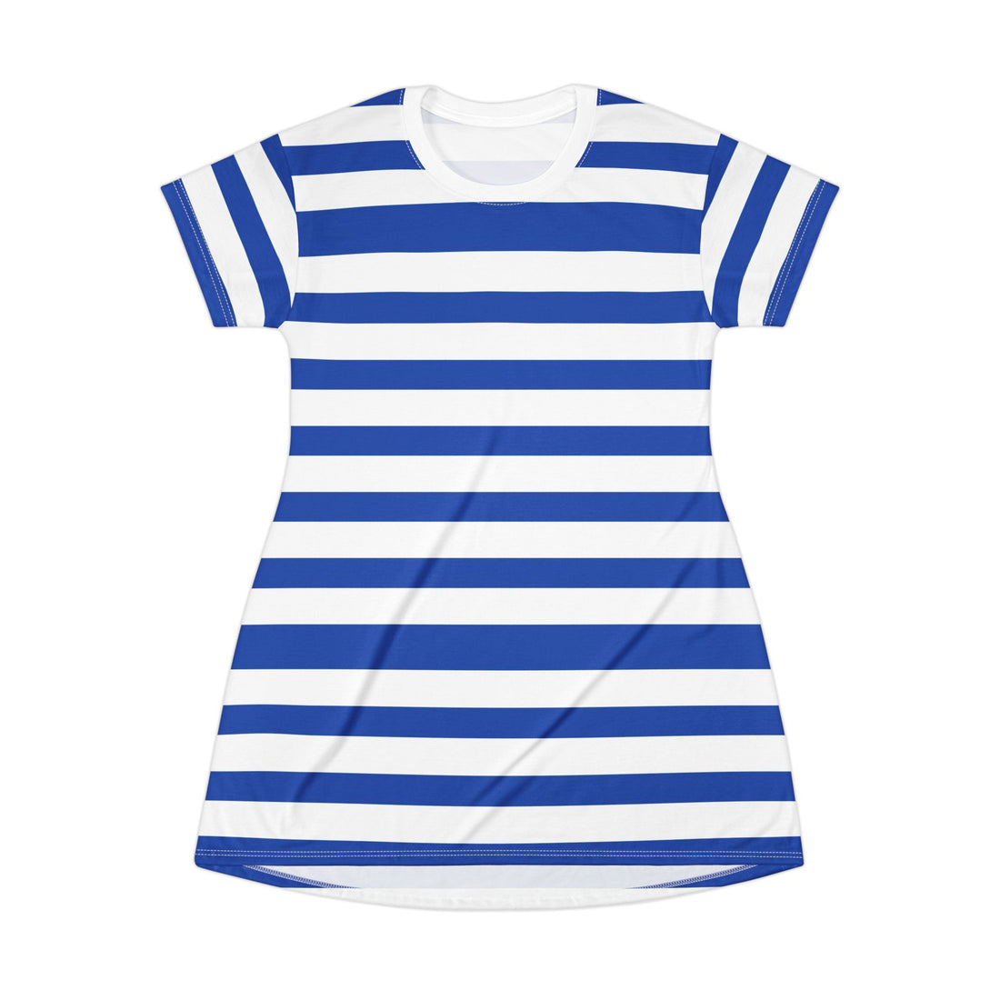 Blue Stripes T-Shirt Dress