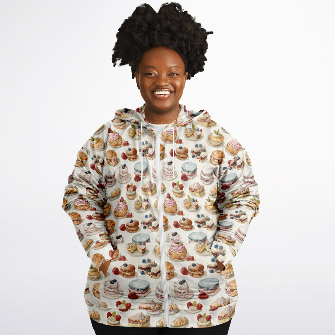 Athletic Plus-size Ziphoodie