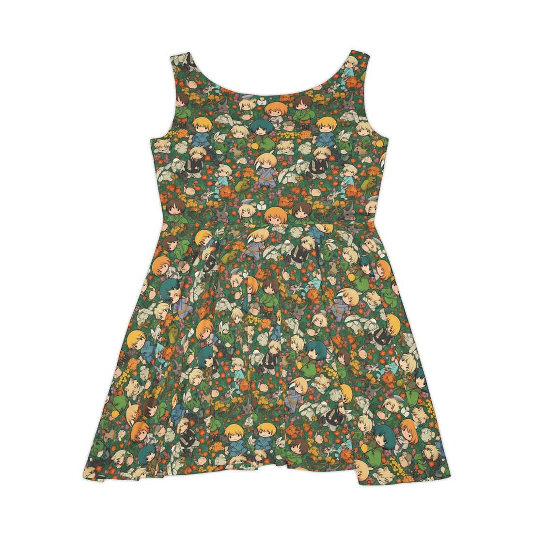 Whimsical Floral Women's Skater Dress - Perfect for Spring & Summer