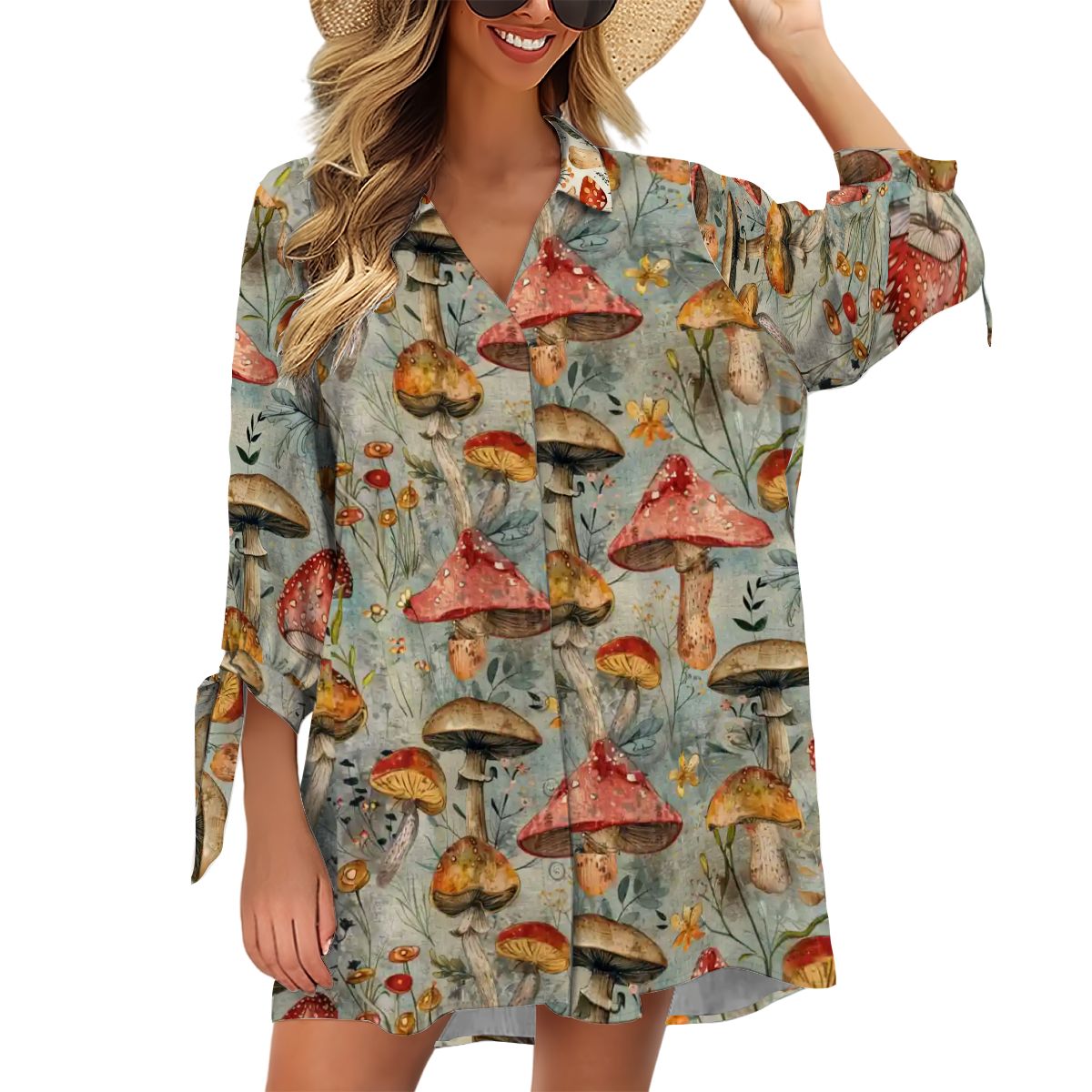 Women's Cardigan Shirt ThreeQuarter Sleeve