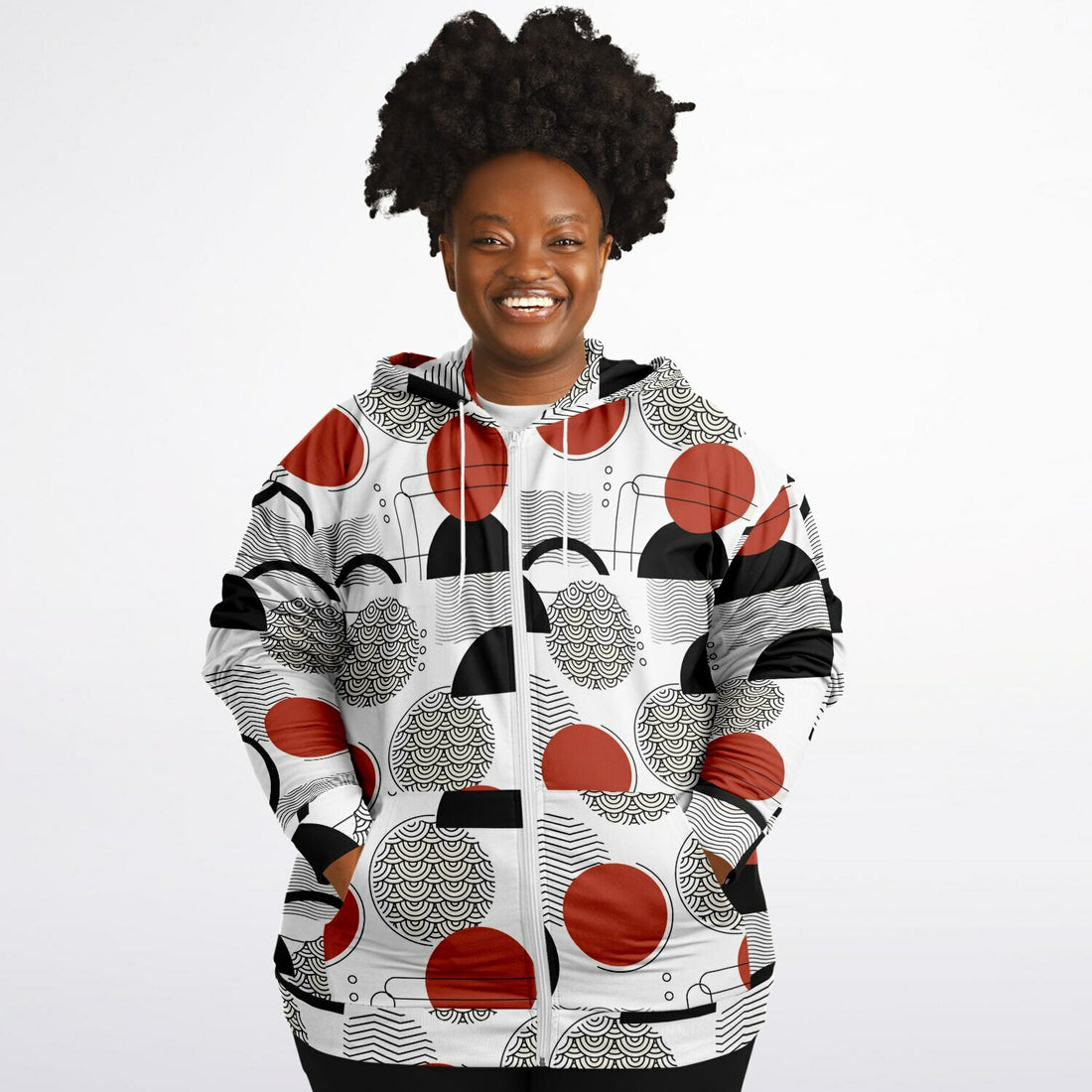 Athletic Plus-size Ziphoodie