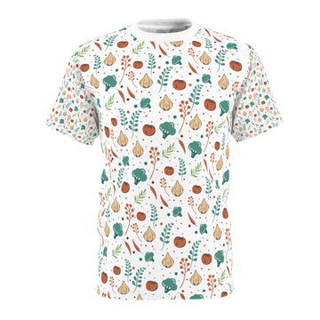 Whimsical Garden Unisex Cut & Sew Tee - Nature-Inspired Design for Everyday Wear