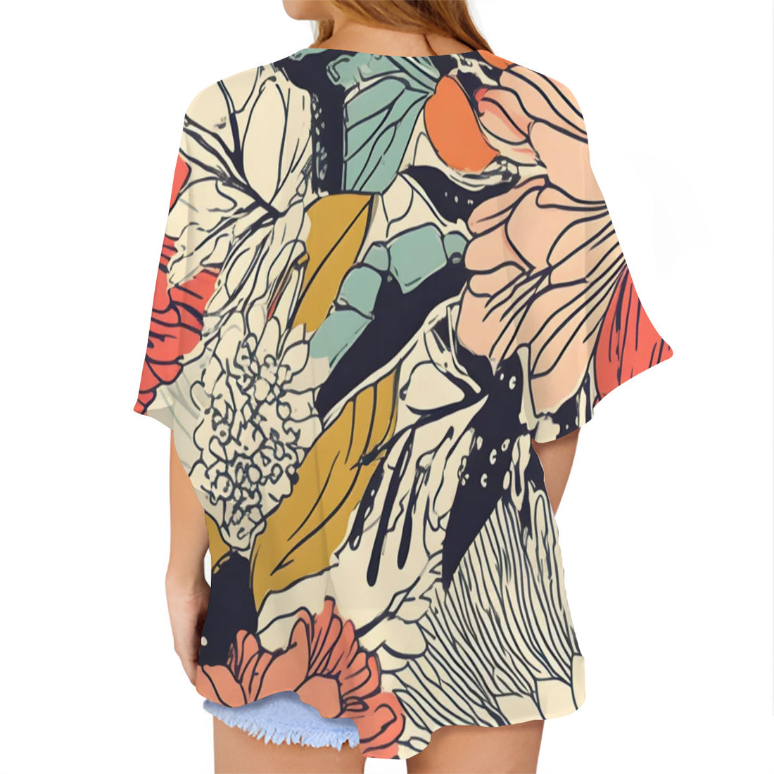 Women's Chiffon Blouse Cardigan
