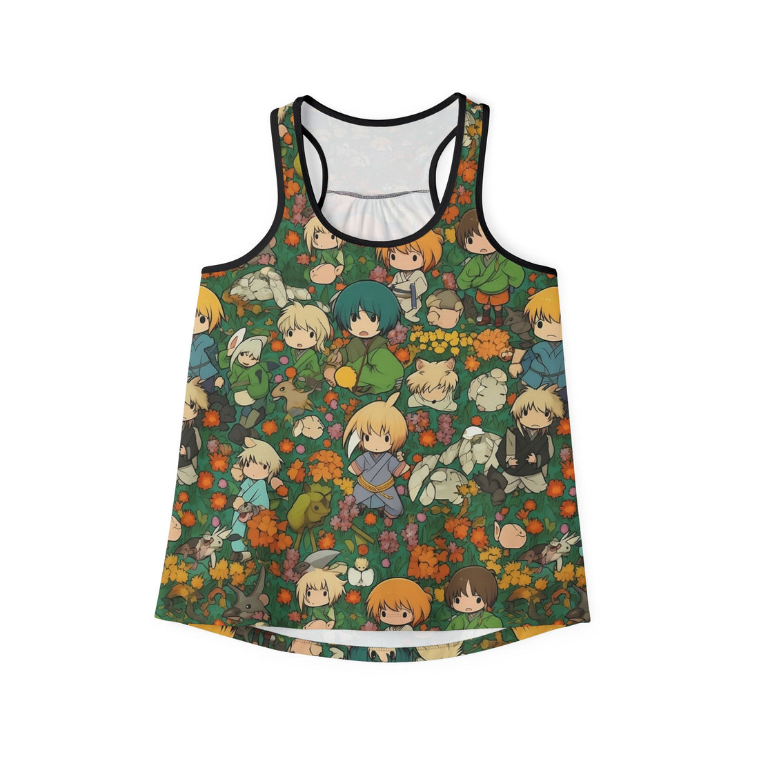Whimsical Anime Tank Top - Playful & Colorful Summer Wear